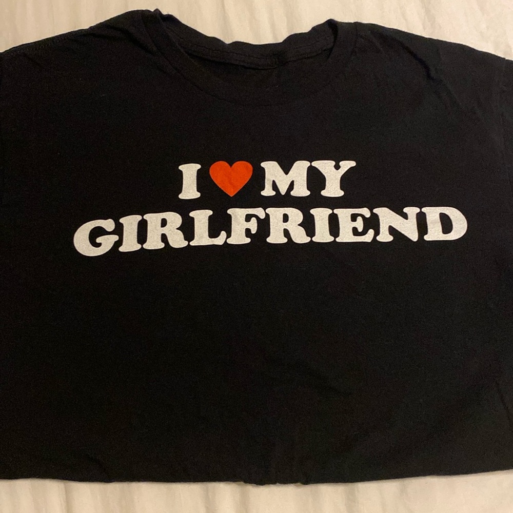 i love my girlfriend t-shirt
